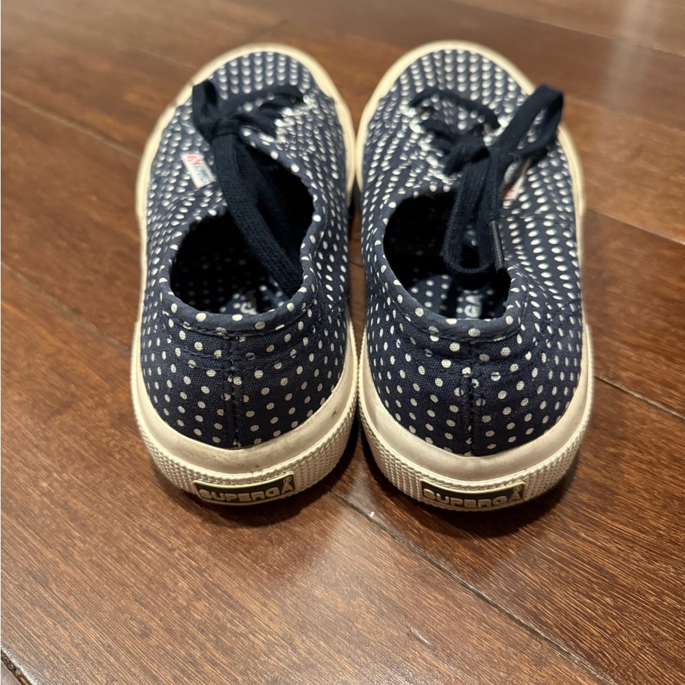 Superga Black and White Polka Dot Sneakers